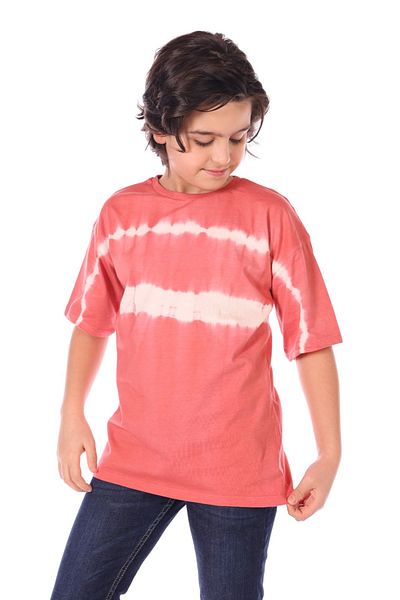 Toontoy Boy's Tie-Dye Patterned T-Shirt