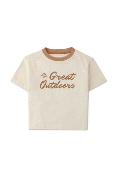 Gingersnaps Boys' Short Sleeve T-Shirt with Front Print