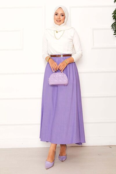 EBRUTESETTÜR Elastic waist pocket detailed skirt