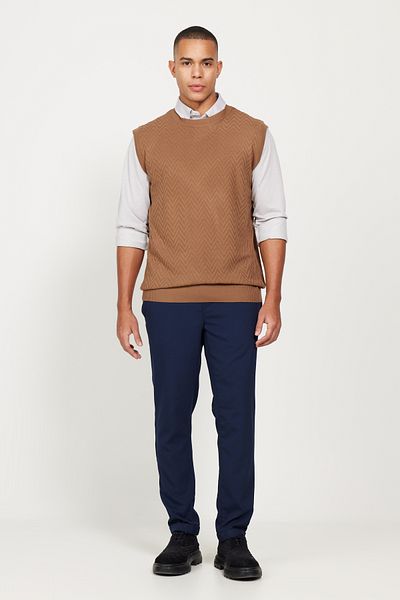 AC&Co / Altınyıldız Classics Men's Khaki Standard Fit Regular Cut Half Turtleneck Wool Knitwear Sweater
