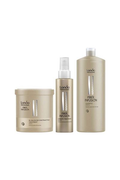Londa Professional Set Fiber Infusion – Șampon 1000ml Tratament 750ml Mască 5 minute 100ml