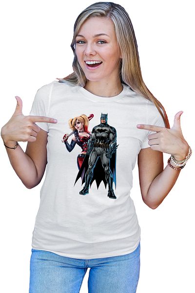 OEM Tricou dama Batman Harley Quinn Joker Margot Bad Girl