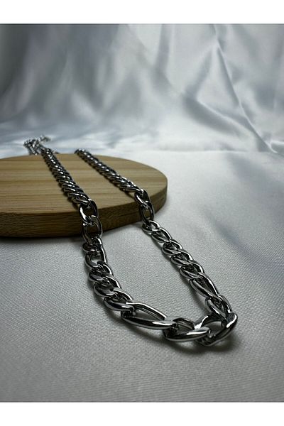 Mutenaura Stainless Steel Chain Necklace Unisex