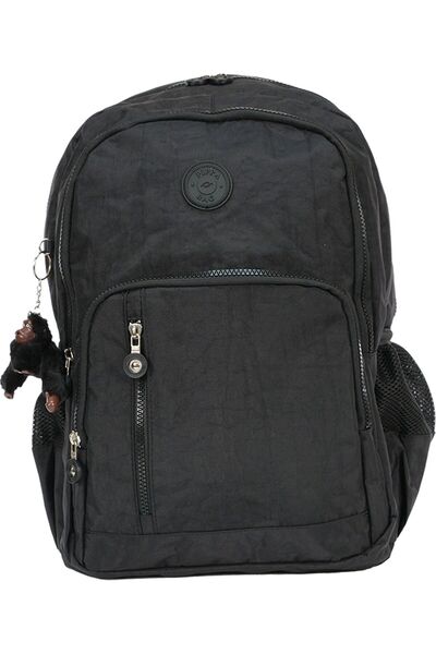 Pippa Yogi Dört Bölmeli Krinkıl Okul ve Günlük Sırt Çantası - Erkek - Siyah - CNT8030-04