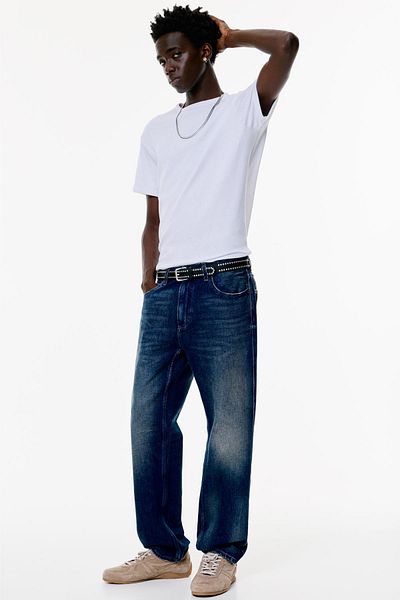 Pull & Bear بنطال جينز عتيق بقصّة مستقيمة