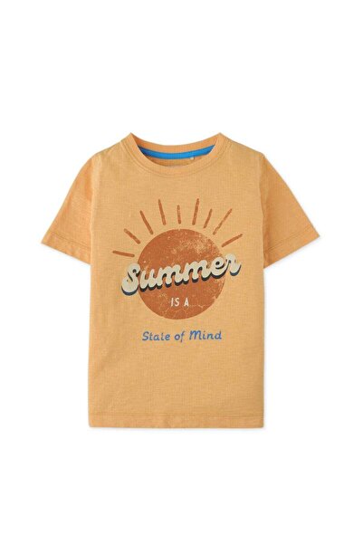 Gingersnaps Boys' Short Sleeve T-Shirt with Front Pattern