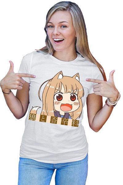OEM Tricou dama Spice And Wolf Chibi Holo Supernatural