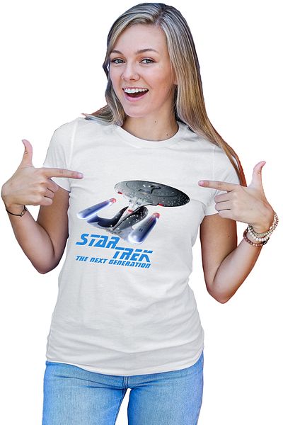 OEM Tricou dama Star Trek The Next Generation Enterprise Adventure