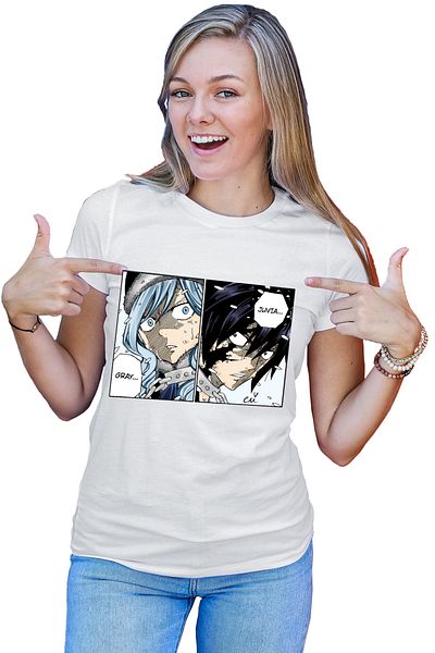 OEM Tricou dama Fairy Tail Otaku Manga Gray