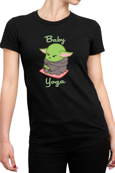 OEM Tricou dama Baby Yoda Meditate Morning Stress