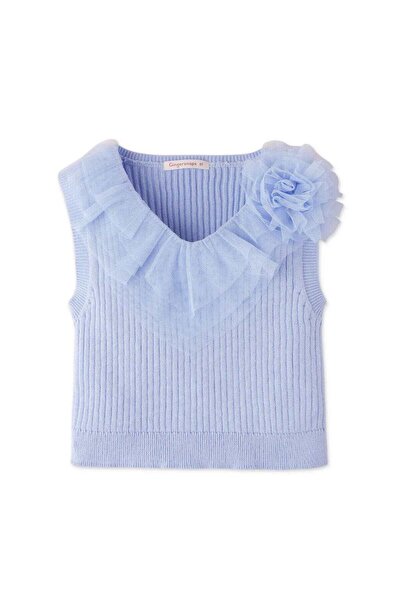 Gingersnaps Ruffled Ribbed Girls' Blouse