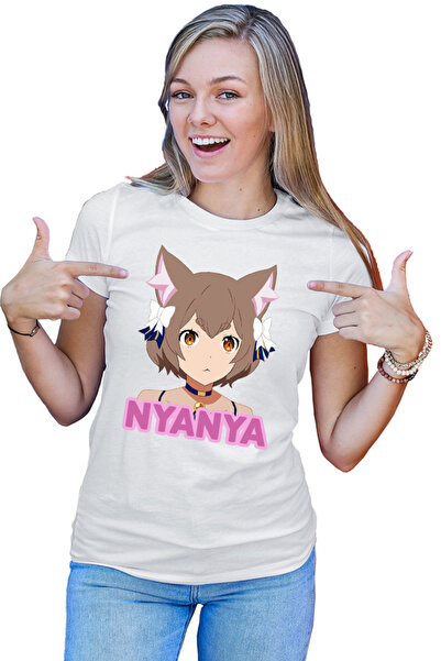 OEM Tricou dama Re Zero Felix Cat Nya Kawaii Magic Youtube