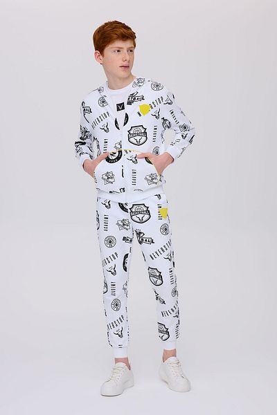 Nebbati Boy Patterned Tracksuit Top