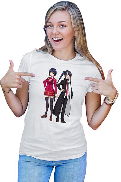 OEM Women's T-shirt UQ Holder Kuroumaru Orte School Uniform Anime Girl