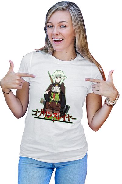 OEM Tricou dama Goblin Slayer Magical Elf Bow Archer Otaku Demon