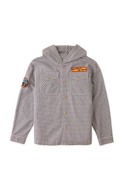 Gingersnaps Boys' Long Sleeve Printed Shirt with Front Pockets