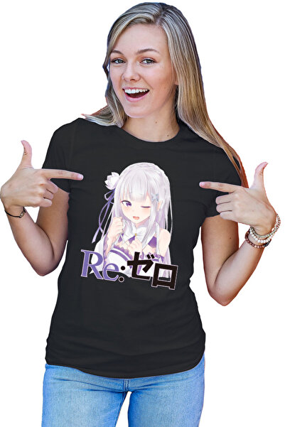 OEM Tricou dama Re Zero Emilia Neko Magic Princess Otaku Isekai