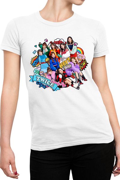 OEM Tricou dama Twice Cartoon WOW Concept Jeongyeon Japan