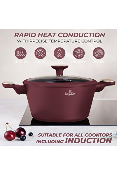 Berlinger Haus 15 Pcs Titanium Cookware Set Nonstick Leonardo Nordic Collection Turboinduction All Stoves New