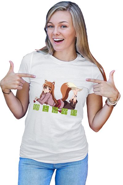 OEM Spice And Wolf Holo Anime Slice of Life Women's T-shirt