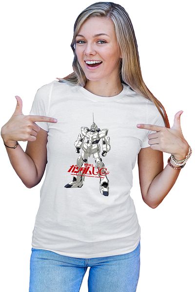 OEM Women's T-shirt Mobile Suit Robot Fox Manga