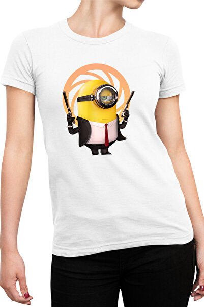 OEM Tricou dama James Bond Minions Funny Animation