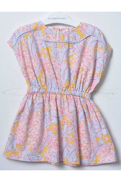 Gingersnaps Girls' Short Sleeve Printed Dress