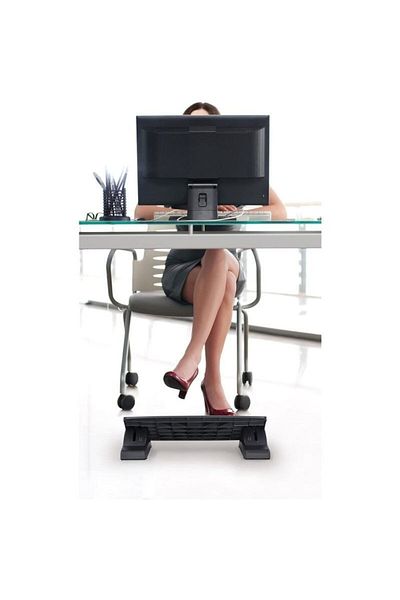 PROCART Ergonomic footrest, adjustable, 45x35cm, black