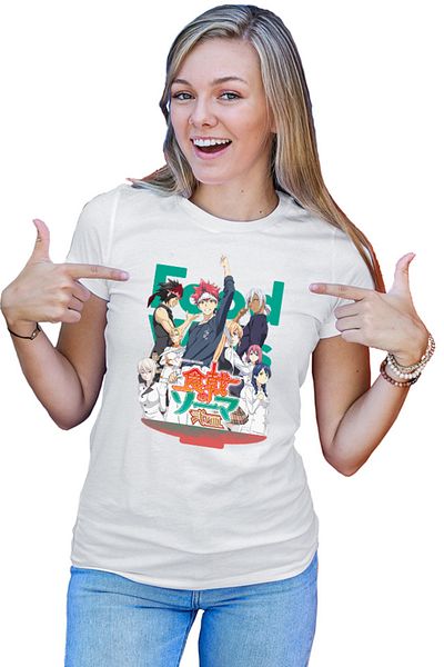 OEM Tricou dama Food Wars Group Photo Souma Megumi Alice Cookers Rivals