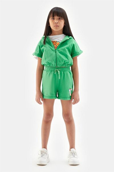 Tyess Girl Green Tracksuit Top