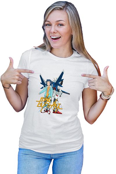 OEM Women's T-shirt Build Fighters Sei Robot