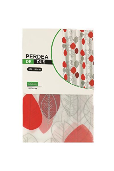 idei Perdea de duș și cadă, imprimeu cu frunze multicolore, dimensiune 180 x ...