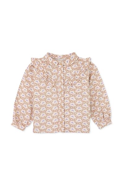 Gingersnaps بلوزة مزخرفة بأزرار للبنات