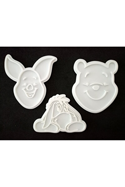 Atölye Dekupaj Winnie The Pooh Hamur Şekillendirici / Kurabiye Kalıbı / Seram...