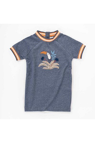 Gingersnaps Girls' Short Sleeve Printed Dress