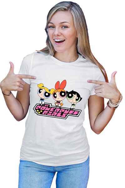 OEM Tricou dama The Powerpuff Girls Logo Cartoon Animation
