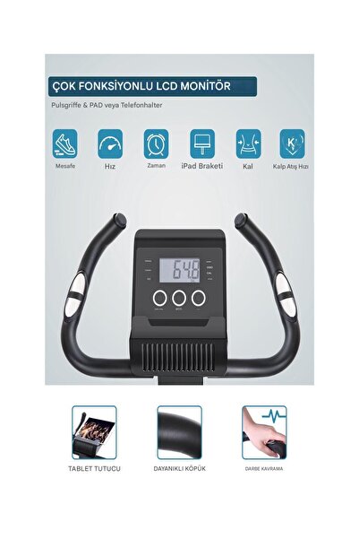 Tisul X 4IN1 Katlanabilir Manyetik Spin Bike Dikey Kondisyon Bisikleti Ev Koşu bisikleti Egzersiz Dikey