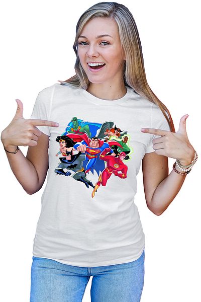 OEM Tricou dama The Flash Batman Justice League Superhero