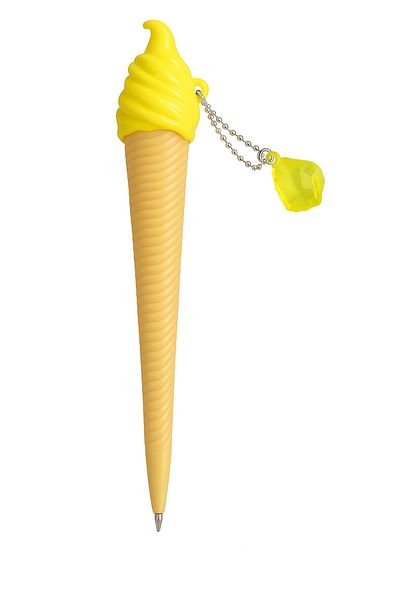 Bittox Neon Bright Stone Decorated Ice Cream Design 0.7 mm Tip Pen - Gift and Stylish