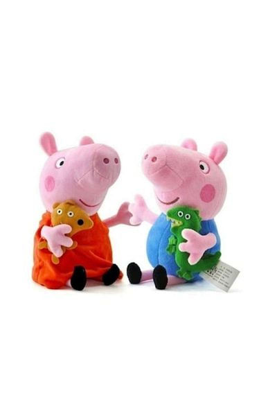 OEM Set 2 Plush Toys with Peppa Pig and George Characters 30 cm, Regal Trade