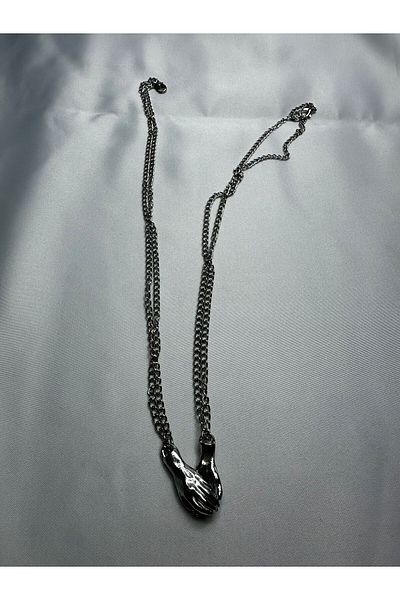 Mutenaura Hugging Hands Necklace (2 Magnetic Pendants)