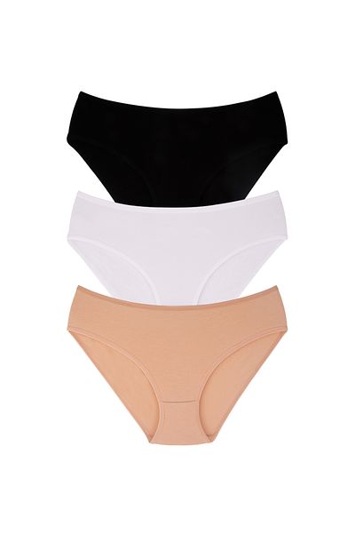 Dominant Chiloți din bumbac pentru damă, pachet de 3