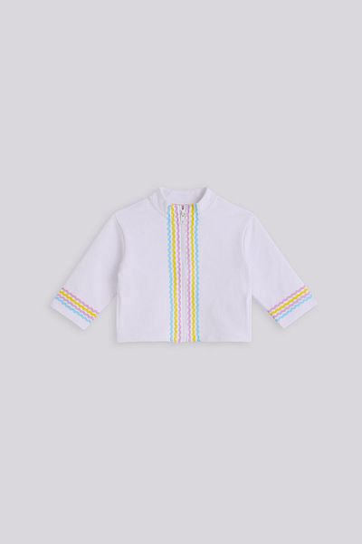 GB Baby Baby Girl White Tracksuit Top