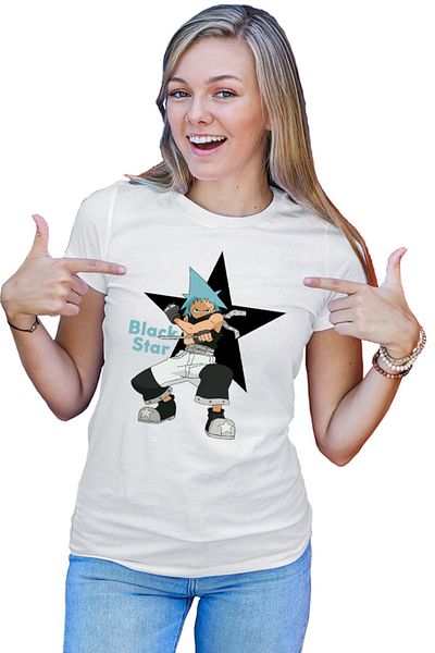 OEM Tricou dama Soul Eater Black Star Otaku Fight Pose Spirit Trap