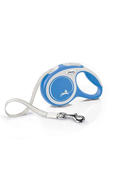 Flexi New Comfort Stripe Automatic Dog Walking Collar Xsmall Blue 3 Mt