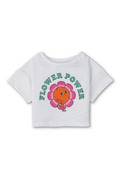 Gingersnaps Infant Girls' T-Shirt with Floral Print