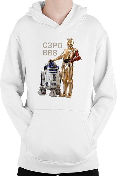 OEM Star Wars Robots BB8 S3PO Droid Kids Sweatshirt