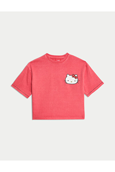 Marks & Spencer Saf Pamuklu Hello Kitty™ T-Shirt (1-8 Yaş)