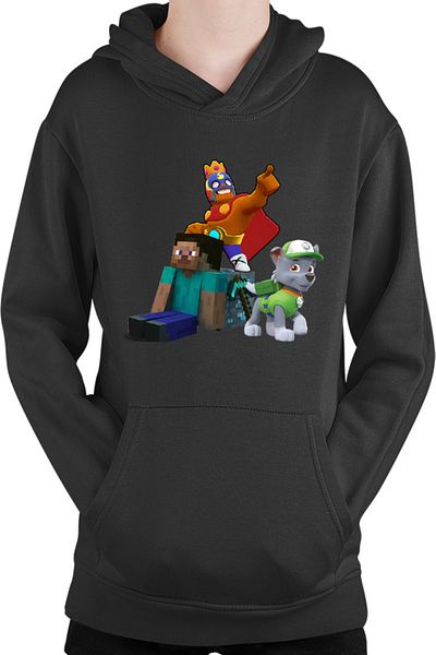OEM Children's sweatshirt Brawl Stars Player Minecraft Diamond Cube Paw Patrol Rocky