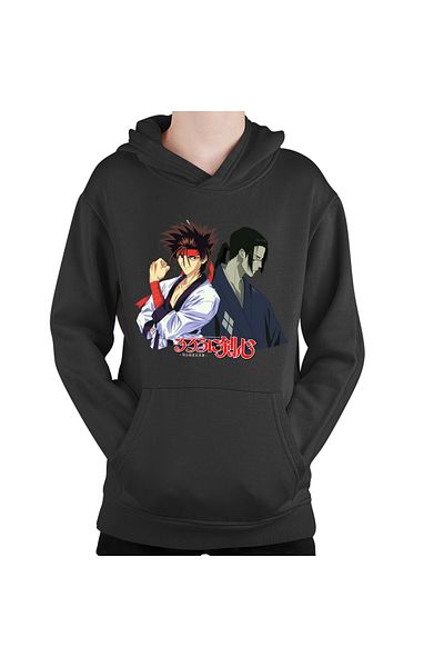 OEM Children's sweatshirt Rurouni Kenshin Sanosuke Jin Duo Anime